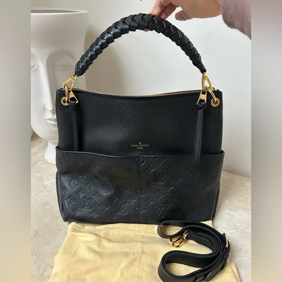 SOLD! 🎉Authentic Louis Vuitton Maida Hobo black leather monogram empriente EUC! - Picture 5 of 16